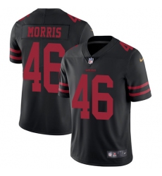 Youth Nike San Francisco 49ers #46 Alfred Morris Black Vapor Untouchable Limited Player NFL Jersey