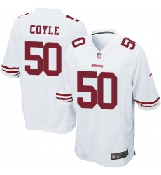 Men's Nike San Francisco 49ers #50 Brock Coyle Game White NFL Jersey