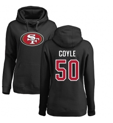 NFL Women's Nike San Francisco 49ers #50 Brock Coyle Black Name & Number Logo Pullover Hoodie