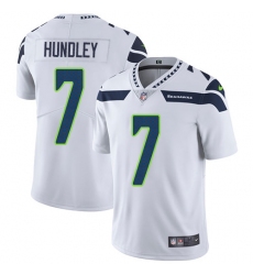 Youth Nike Seattle Seahawks #7 Brett Hundley White Vapor Untouchable Limited Player NFL Jersey