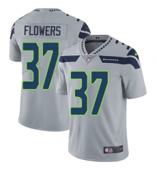 Youth Nike Seattle Seahawks #37 Tre Flowers Grey Alternate Vapor Untouchable Limited Player NFL Jersey