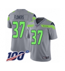 Youth Seattle Seahawks #37 Tre Flowers Limited Silver Inverted Legend 100th Season Football Jersey