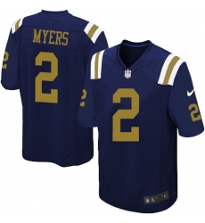 Men's Nike New York Jets #2 Jason Myers Limited Navy Blue Alternate NFL Jersey