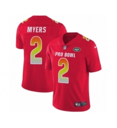 Men's Nike New York Jets #2 Jason Myers Limited Red AFC 2019 Pro Bowl NFL Jersey