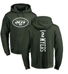 NFL Nike New York Jets #2 Jason Myers Green Backer Pullover Hoodie