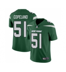 Youth New York Jets #51 Brandon Copeland Green Team Color Vapor Untouchable Limited Player Football Jersey