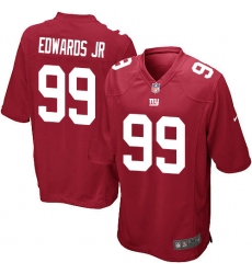 Men's Nike New York Giants #99 Mario Edwards Jr Game Red Alternate NFL Jersey