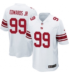 Men's Nike New York Giants #99 Mario Edwards Jr Game White NFL Jersey