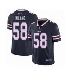 Men's Buffalo Bills #58 Matt Milano Limited Navy Blue Inverted Legend Football Jersey