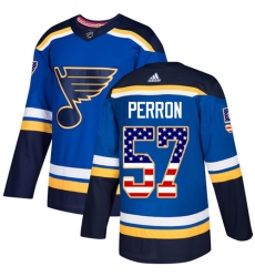 Youth Adidas St. Louis Blues #57 David Perron Authentic Purple Fights Cancer Practice NHL Jersey