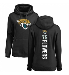 NFL Women's Nike Jacksonville Jaguars #75 Ereck Flowers Black Backer Pullover Hoodie