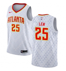 Women's Nike Atlanta Hawks #25 Alex Len Swingman White NBA Jersey - Association Edition
