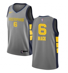 Women's Nike Memphis Grizzlies #6 Shelvin Mack Swingman Gray NBA Jersey - City Edition
