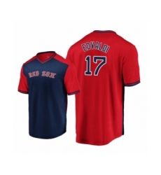 Women's  Boston Red Sox #17Nathan Eovaldi   Navy Red Iconic Player Majestic Jersey
