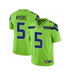 Men's Seattle Seahawks #5 Jason Myers Elite Green Rush Vapor Untouchable Football Jersey