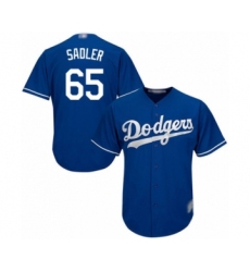 Youth Los Angeles Dodgers #65 Casey Sadler Authentic Royal Blue Alternate Cool Base Baseball Player Jersey
