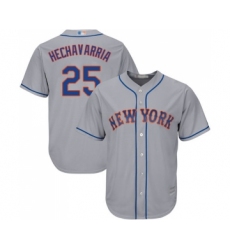 Youth New York Mets #25 Adeiny Hechavarria Authentic Grey Road Cool Base Baseball Jersey