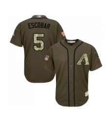 Youth Arizona Diamondbacks #5 Eduardo Escobar Authentic Green Salute to Service Baseball Jersey