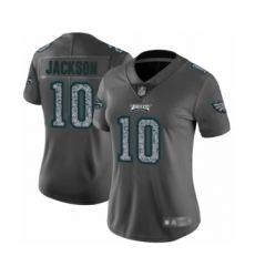 Women's Philadelphia Eagles #10 DeSean Jackson Limited Gray Static Fashion Football Jersey