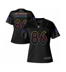 Women's New York Giants #86 Darius Slayton Game Black Fashion Football Jersey