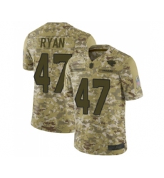 Youth Jacksonville Jaguars #47 Jake Ryan Limited Camo 2018 Salute to Service Football Jersey