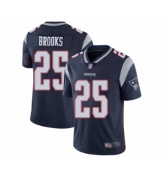 Men's New England Patriots #25 Terrence Brooks Navy Blue Team Color Vapor Untouchable Limited Player Football Jersey