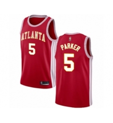 Women's Atlanta Hawks #5 Jabari Parker Authentic Red Basketball Jersey Statement Edition