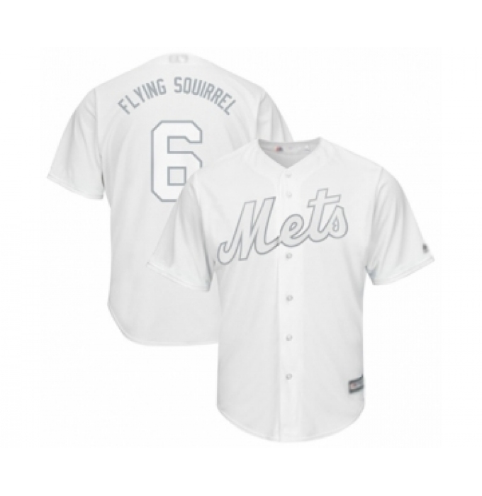 Men's New York Mets #6 Jeff McNeil  Flying Squirrel  Authentic White 2019 Players Weekend Baseball Jersey