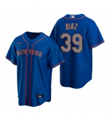 Men's Nike New York Mets #39 Edwin Diaz Royal Alternate Road Stitched Baseball Jersey
