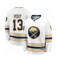 Youth Buffalo Sabres #13 Jimmy Vesey Fanatics Branded White 50th Season Breakaway Hockey Jersey