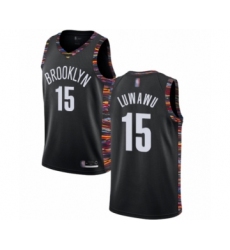 Women's Brooklyn Nets #15 Timothe Luwawu Swingman Black Basketball Jersey - 2018 19 City Edition