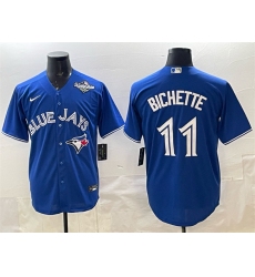 Men's Toronto Blue Jays #11 Bo Bichette Royal 2025 World Series Cool Base Stitched Baseball Jersey