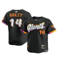Men's San Francisco Giants #14 Patrick Bailey Black 2025 City Connect Limited Stitched Jersey