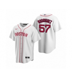 Women's Boston Red Sox #57 Eduardo Rodriguez Nike White Replica Alternate Jersey
