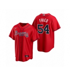Youth Atlanta Braves Max Fried Nike Red 2020 Replica Alternate Jersey