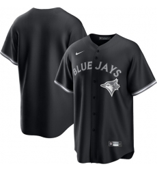 Men's Toronto Blue Jays Blank Black Lights Out Limited Stitched Baseball Jersey
