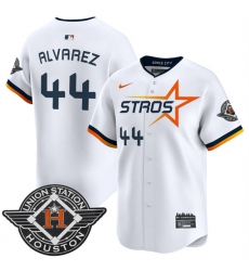 Men's Houston Astros #44 Yordan Alvarez White 2025 City Connect Limited Stitched Baseball Jersey