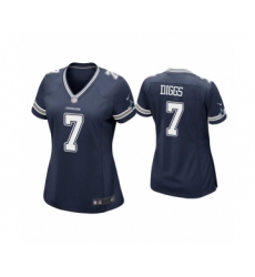 Women's Dallas Cowboys #7 Trevon Diggs Navy Vapor Untouchable Limited Stitched Jersey(Run Small)
