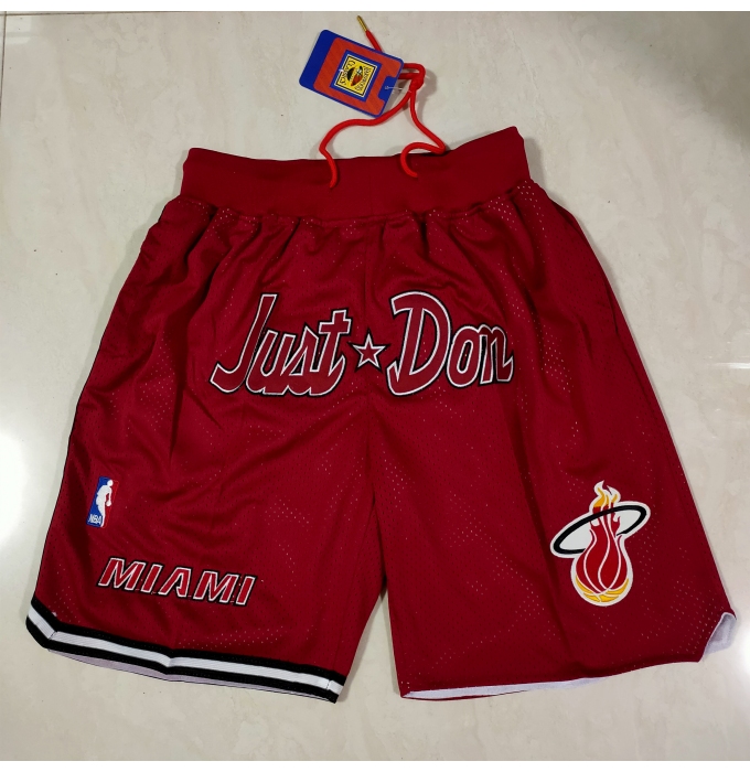 Men's Miami Heat Pink Panther Red pocket ball Shorts