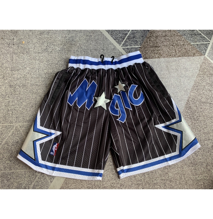 Men's Orlando Magic Black striped four pockets Shorts