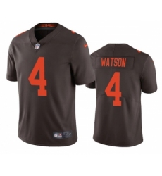Men's Cleveland Browns #4 Deshaun Watson Brown Color Rush Vapor Untouchable Limited Stitched Jersey Men's Cleveland Browns #4 Deshaun Watson Brown Color Rush Vapor Untouchable Limited Stitched Jersey