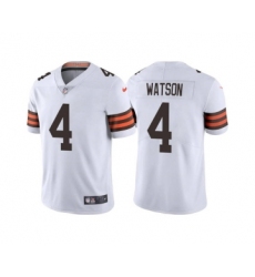 Men's Cleveland Browns #4 Deshaun Watson White Vapor Untouchable Limited Stitched Jersey Men's Cleveland Browns #4 Deshaun Watson White Vapor Untouchable Limited Stitched Jersey