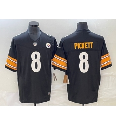 Men's Nike Pittsburgh Steelers #8 Kenny Pickett Black 2023 F.U.S.E. Vapor Untouchable Stitched Jersey Men's Nike Pittsburgh Steelers #8 Kenny Pickett Black 2023 F.U.S.E. Vapor Untouchable Stitched Jersey