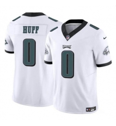 Men's Philadelphia Eagles #0 Bryce Huff White 2024 F.U.S.E. Vapor Untouchable Limited Football Stitched Jersey