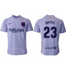 Men 2021-2022 Club Barcelona away aaa version purple 23 Soccer Jersey