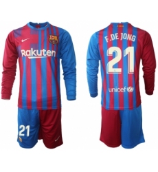 Men 2021-2022 Club Barcelona orange red goalkeeper 13 Soccer Jersey