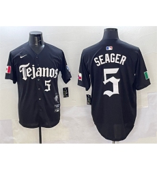Men's Texas Rangers #5 Corey Seager Black Mexico 2025 Vapor Premier Limited Stitched Baseball Jersey