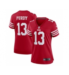Women's Nike San Francisco 49ers #13 Brock Purdy Red Stitched Game Jersey
