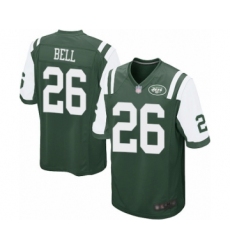Men's New York Jets #26 Le Veon Bell Game Green Team Color Football Jersey