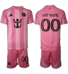 Men's Inter Miami CF Custom 25-26 Pink Home Soccer Jersey Suit